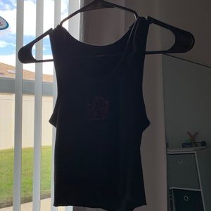 Black tang top with devil on the front